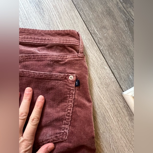 Anthropologie Pilcro Slim Boyfriend Crop Corduroy Pants 27 - Picture 7 of 13
